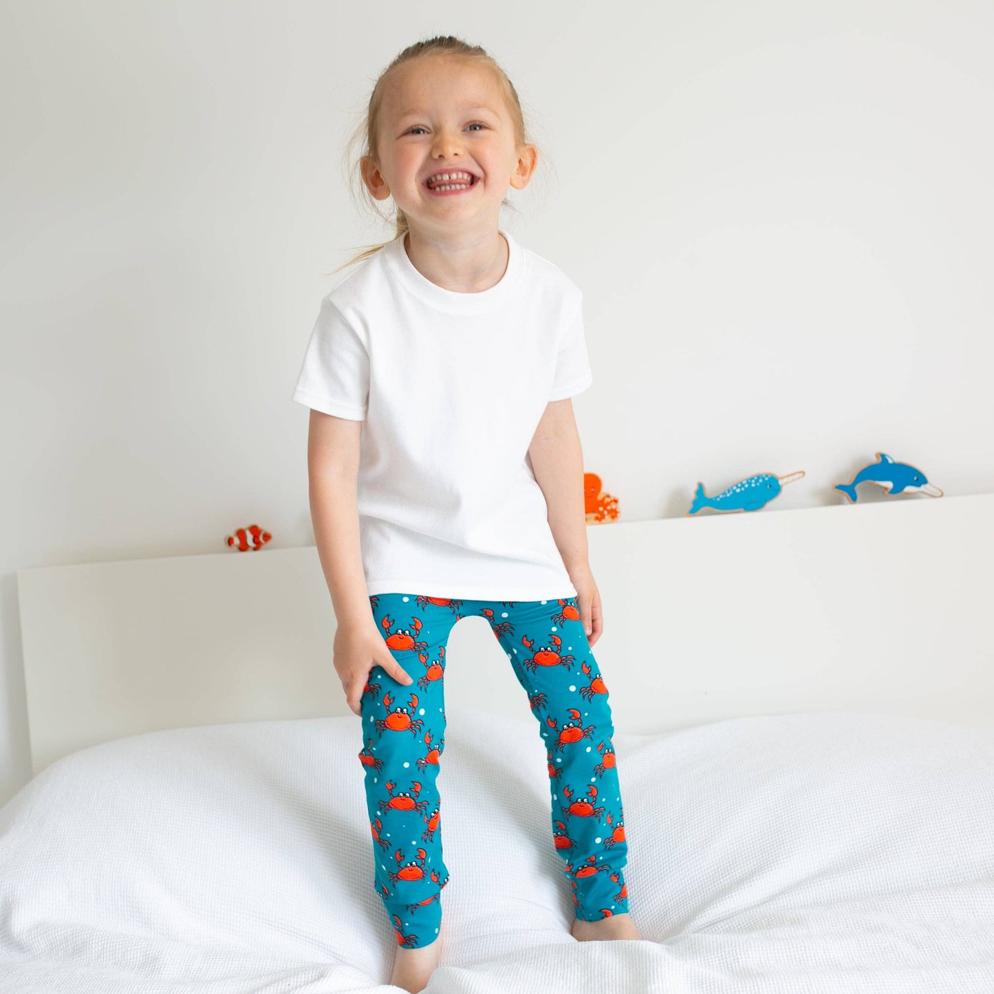 Crab Print Baby Leggings 0-6 Years: 2-3 Y