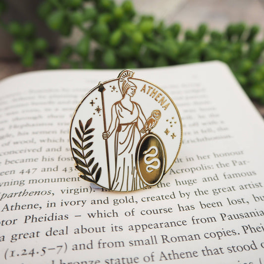 Athena Enamel Pin Badge - Greek Mythology Collection