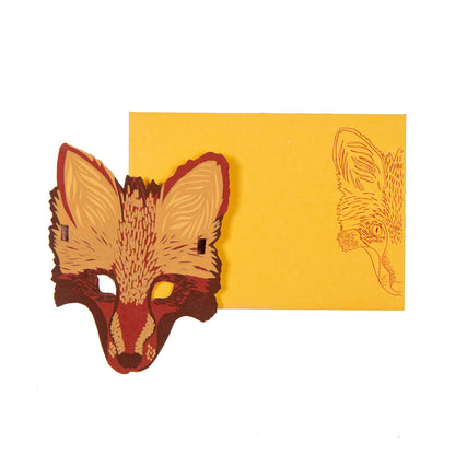 Fox Mask Greeting Card