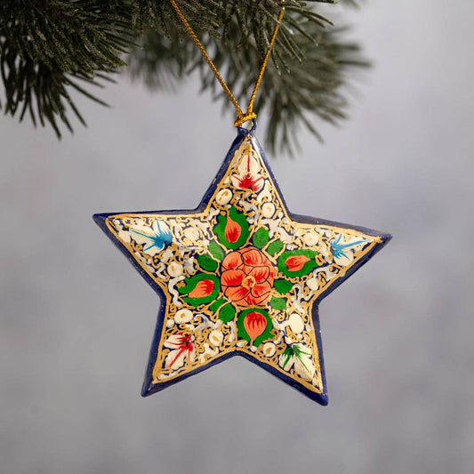 Turquoise & Pink Mini Star Hanging Ornament