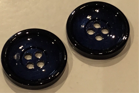 Buttons 20mm navy blue