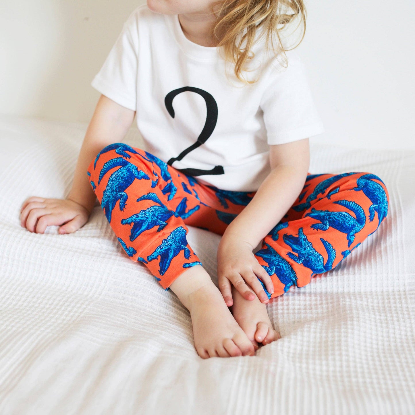 Super Mutant Blue Crocodile Leggings 0-6 Years: 0-6 M