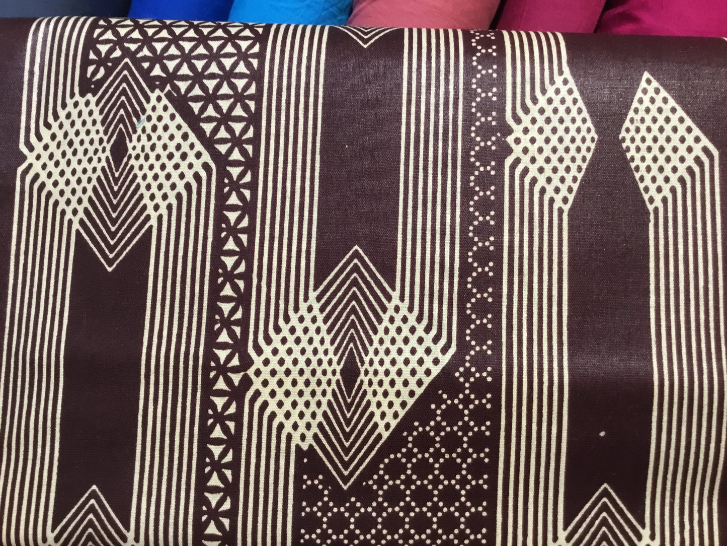 Brown diamond Wax print fabric