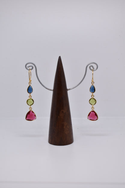 Triple Threat Earrings - Violet Elizabeth