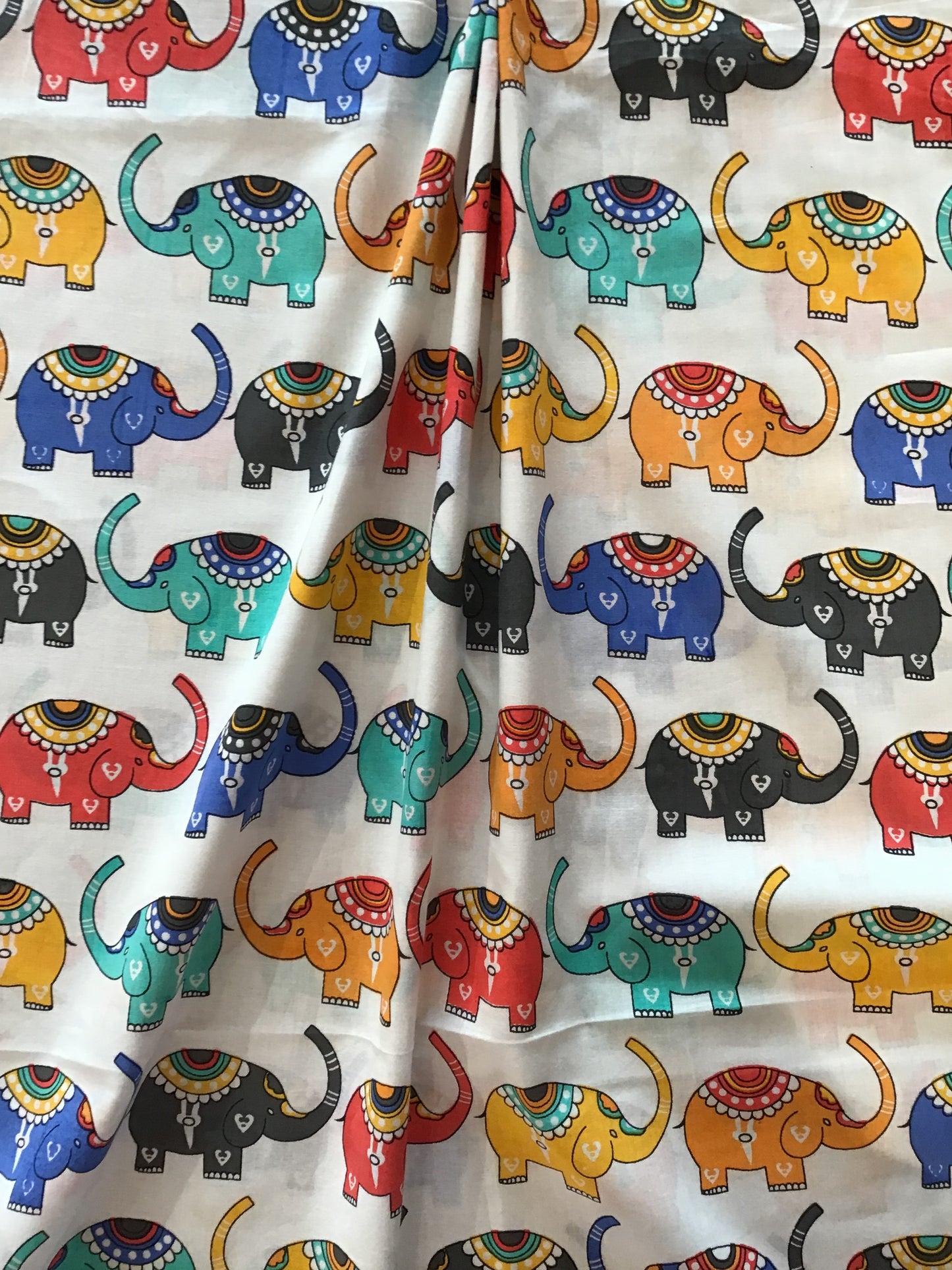 Elephant Parade Screen Printed Fabric 100% Cotton