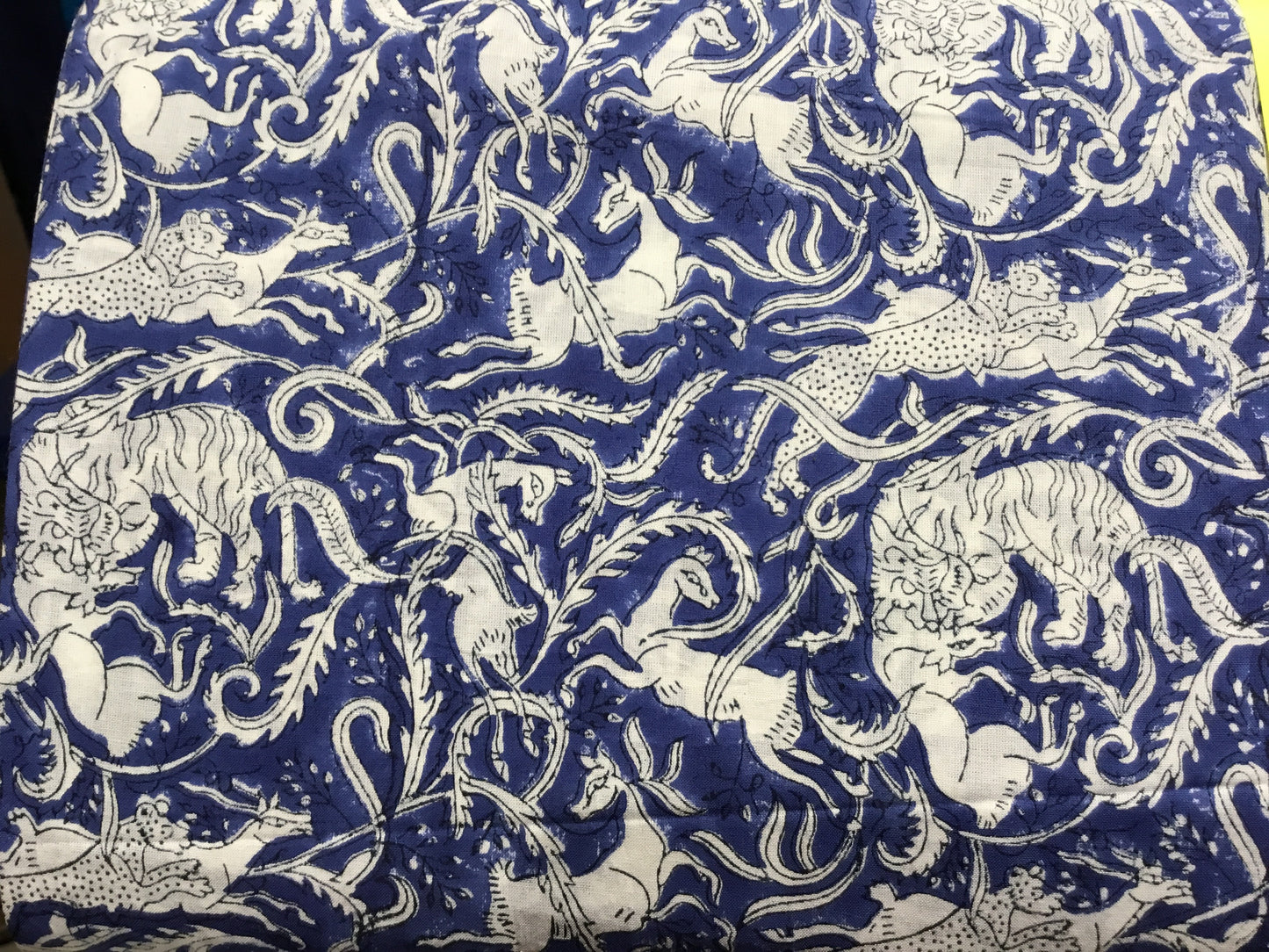 indigo hunt organic cotton Block Printed Fabric