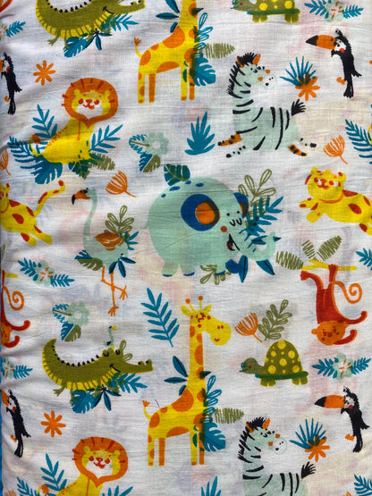 Happy SafariScreen Printed Fabric 100% Cotton