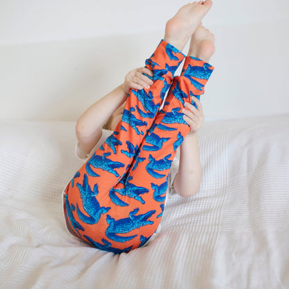 Super Mutant Blue Crocodile Leggings 0-6 Years: 12-18 M