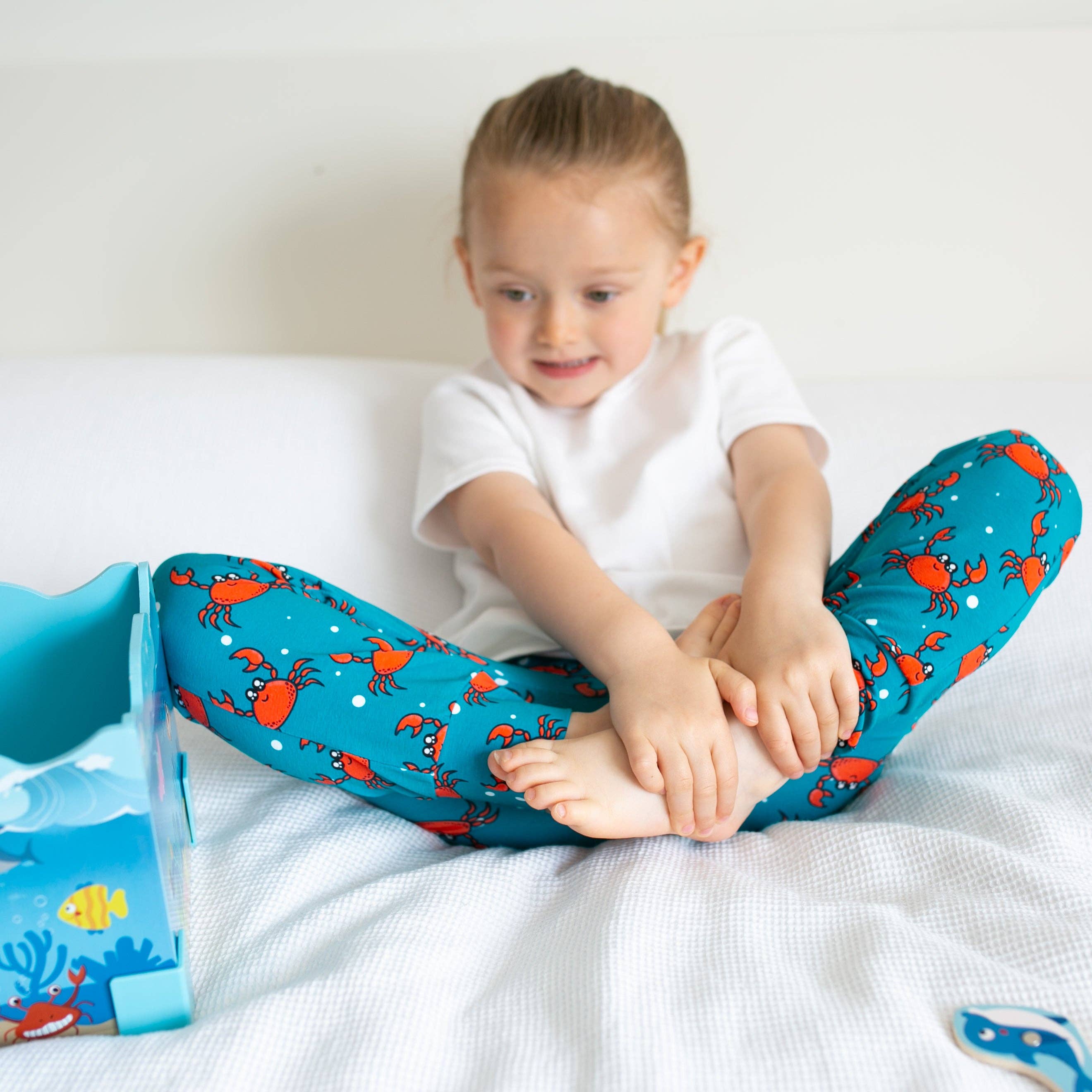 Crab Print Baby Leggings 0 6 Years 4 5 Y