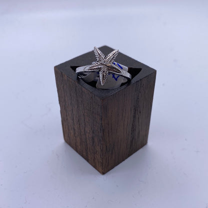 Starfish ring: Brass and Silver Plated Brass - Violet Elizabeth