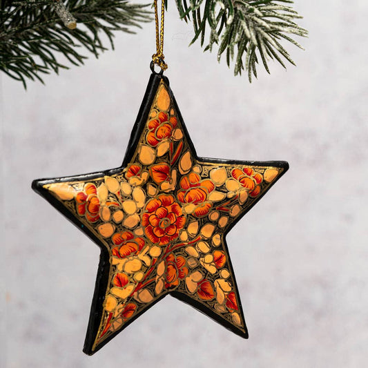 Peach Russian 3D Hanging Star Decoration - Violet Elizabeth